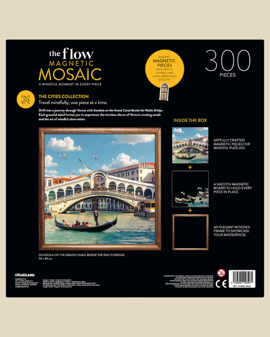 Magnetic Mosaic 300 Piece Jigsaw With Frame - Venice