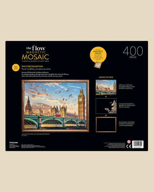 Magnetic Mosaic 400 Piece Jigsaw With Frame - London