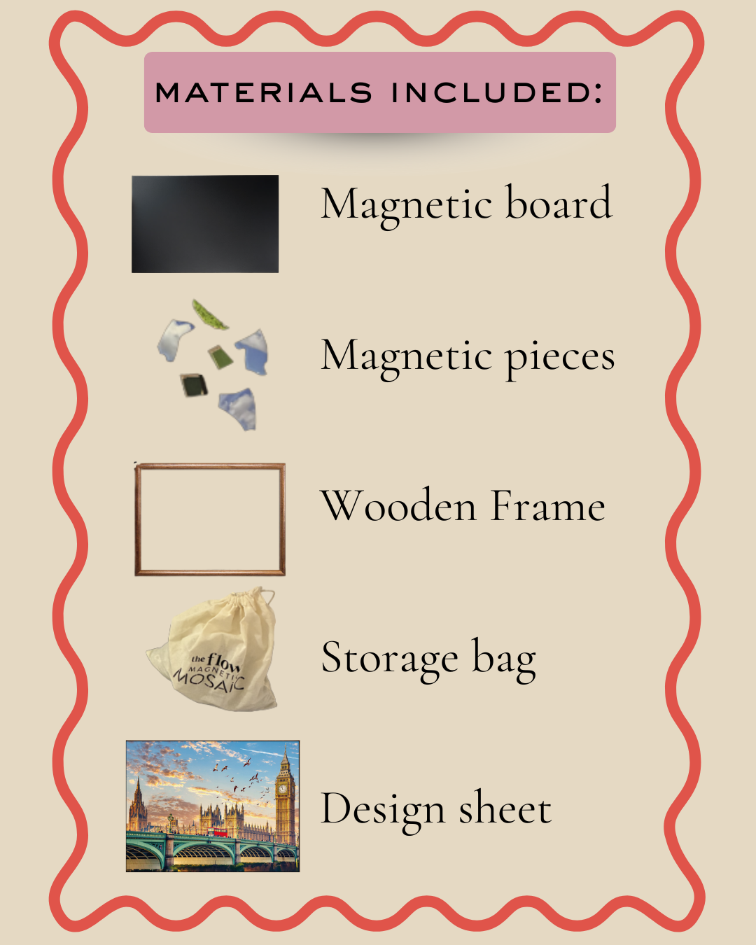 Magnetic Mosaic 400 Piece Jigsaw With Frame - London