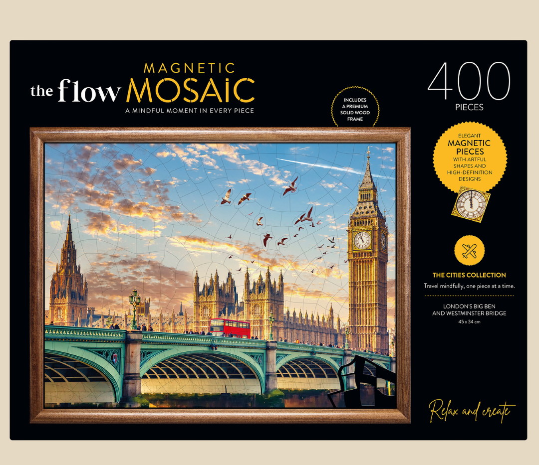Magnetic Mosaic 400 Piece Jigsaw With Frame - London