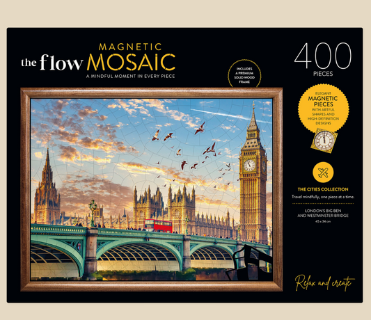 Magnetic Mosaic 400 Piece Jigsaw With Frame - London
