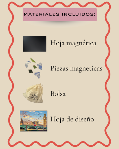 London travel magnetic mosaic puzzle by The Flow Brand (view 6)