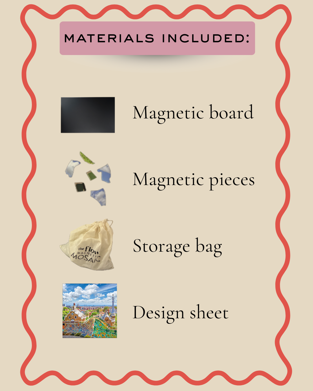 Magnetic Mosaic 300 Piece Jigsaw - Barcelona