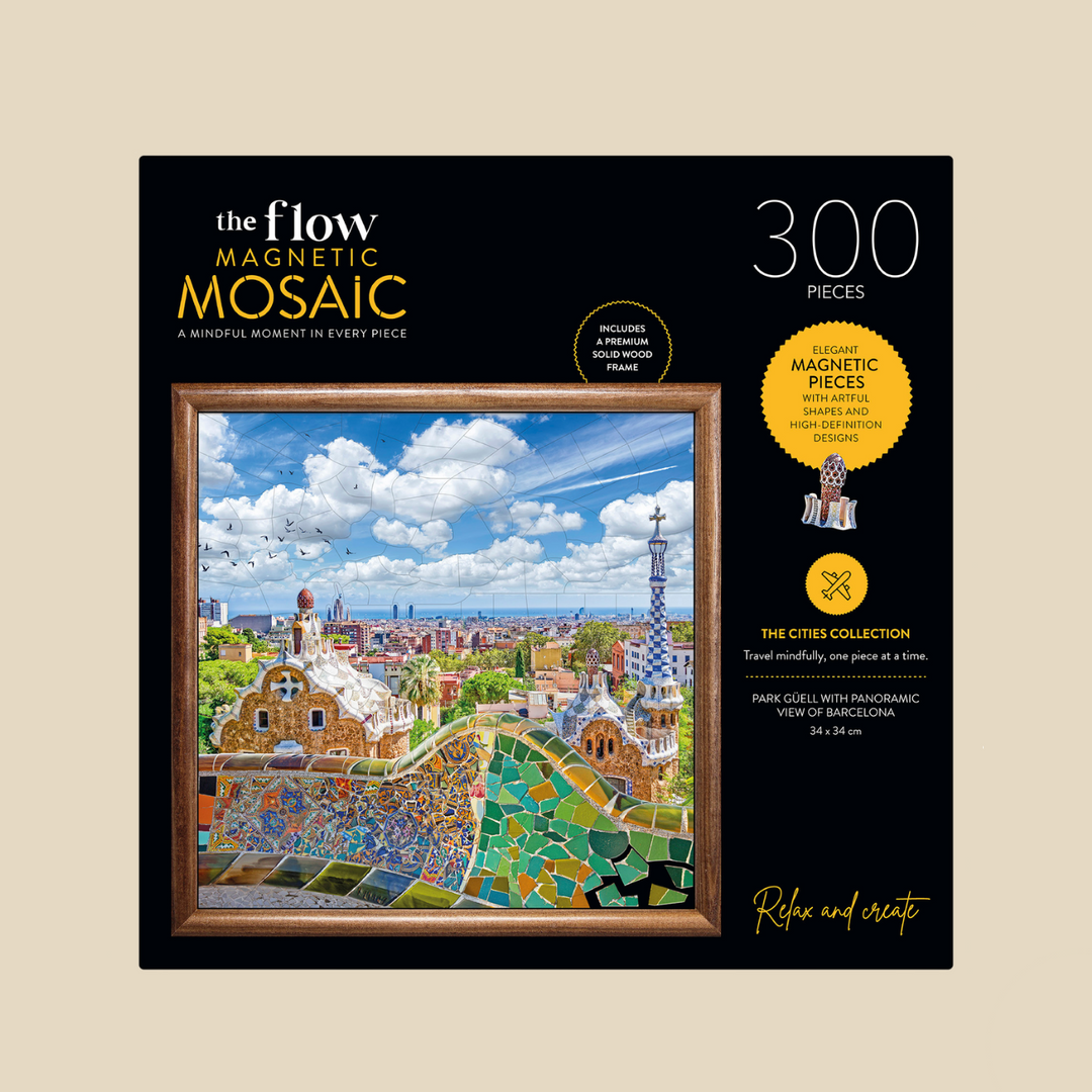 Flow Mosaic 300 Piece Jigsaw with Frame - Barcelona