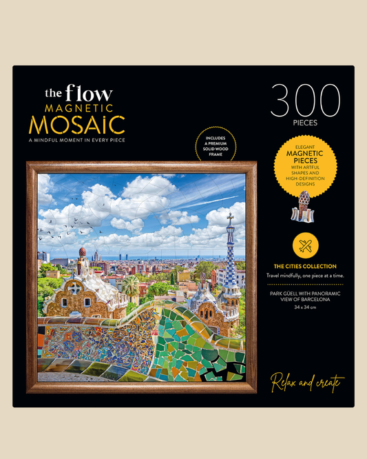 Magnetic Mosaic 300 Piece Jigsaw With Frame - Barcelona