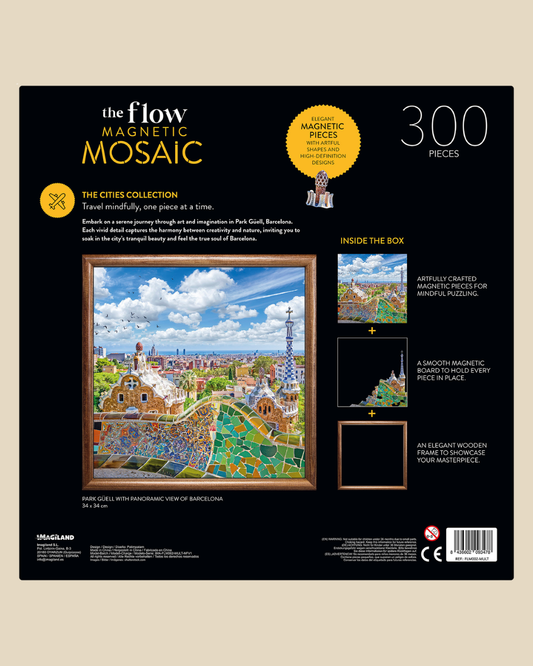 Magnetic Mosaic 300 Piece Jigsaw With Frame - Barcelona
