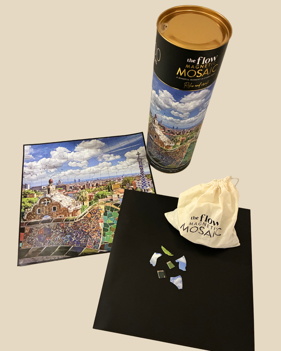 Magnetic Mosaic 300 Piece Jigsaw - Barcelona